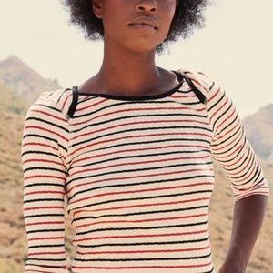 NWT Doen Patti Tee Riviera Stripe Sz Small